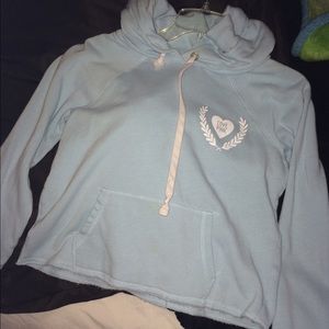 Baby blue PINK hoodie