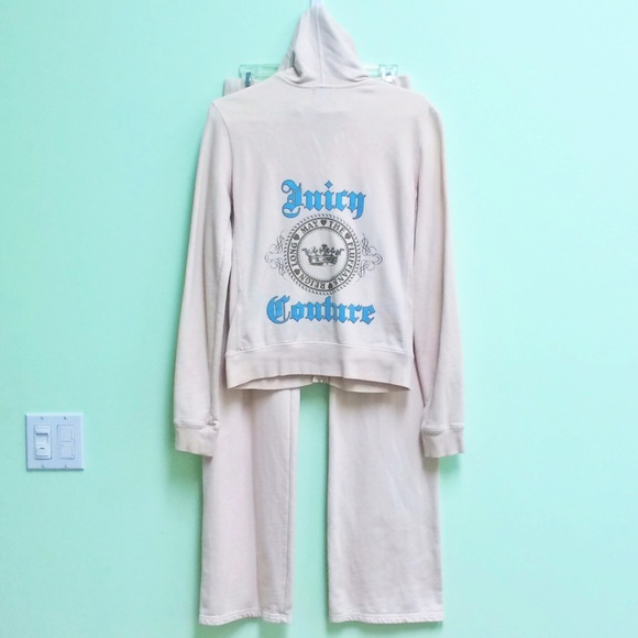 Juicy Couture Track Suit Beige and Blue