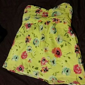 *REDUCED* Abercrombie Floral strapless top