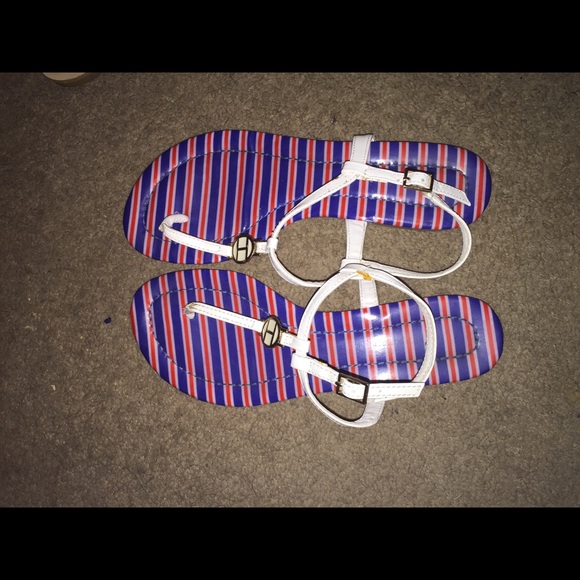 Red white and blue sandasl - Picture 2 of 2