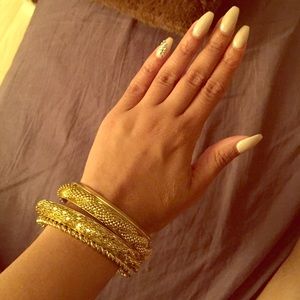Set of gold bangles