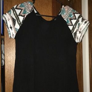 Cute buckle shirt open back