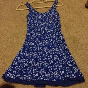 Blue and white floral a&f dress