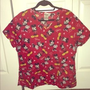 Disney scrub top