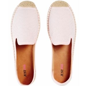 Pink espadrille flats