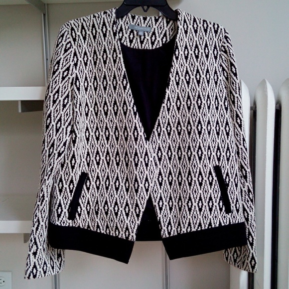 NY Collection Jackets & Blazers - NY Collection Black & White Jacket