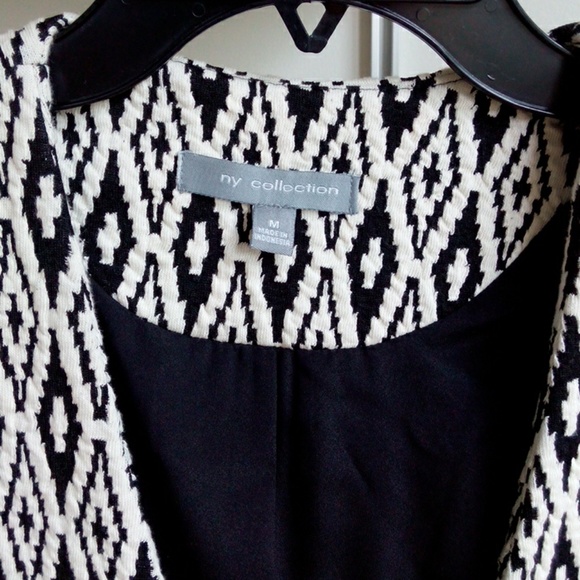 NY Collection Black & White Jacket - Picture 2 of 3