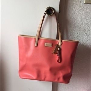Hot pink coach tote