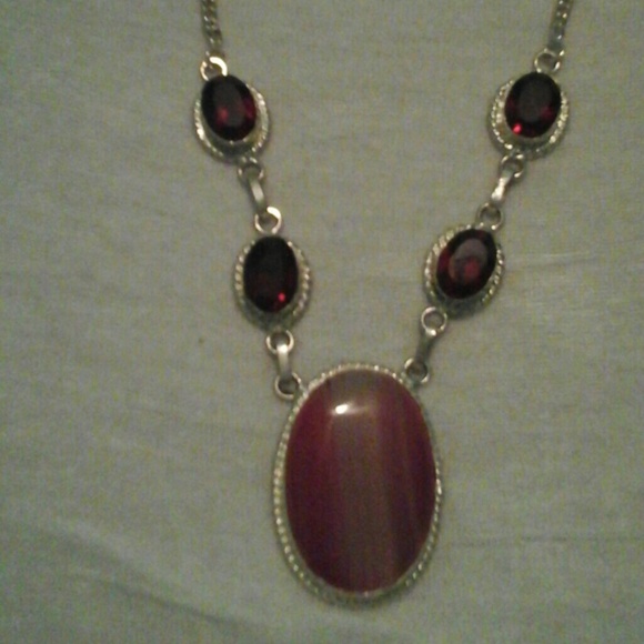 Beautiful semi precious gemstone necklace