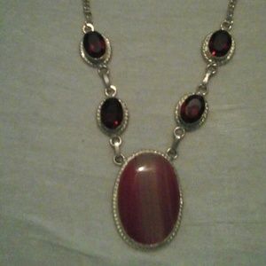 Beautiful semi precious gemstone necklace
