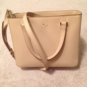 Kate Spade Beige & Gold Handbag