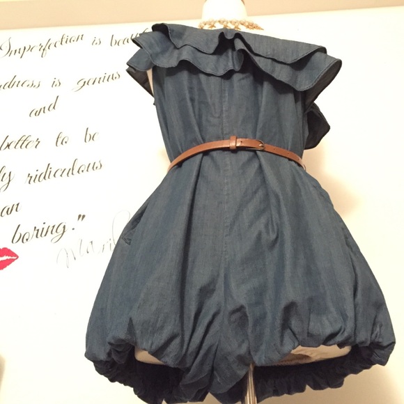 Twelve by Twelve Dresses - 1 shoulder ruffle romper w/balloon shortsโผ๏ธ๐ฅ๐๐ Twelve by Twelve Dresses - 1 shoulder ruffle romper w/balloon shortsโผ๏ธ๐ฅ๐๐