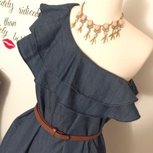 Twelve by Twelve Dresses - 1 shoulder ruffle romper w/balloon shorts‼️🔥💓👗 Twelve by Twelve Dresses - 1 shoulder ruffle romper w/balloon shorts‼️🔥💓👗