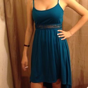 blue/ teal dress