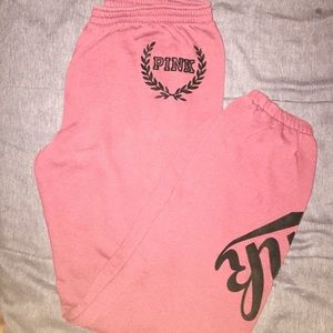 VS Pink maroon sweatpants