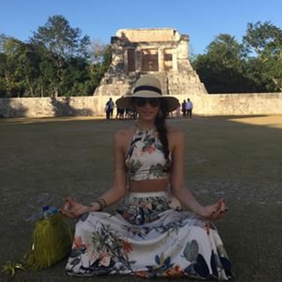 Boutique Dresses & Skirts - Tropical Crop Top & Maxi Set