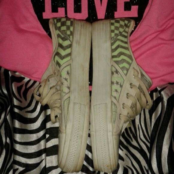 Custom drawn platform Old Navy (Converse style)8.5 - Picture 2 of 4