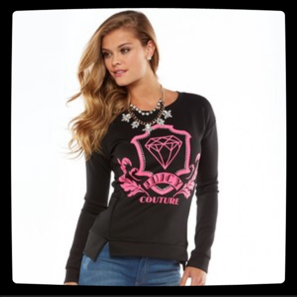 Juicy Couture Medium Sweatshirt Scuba Small Black