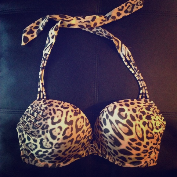 Victoria's Secret Leopard Print Bombshell Swim Top
