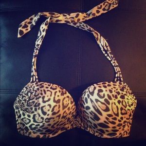 Victoria's Secret Leopard Print Bombshell Swim Top