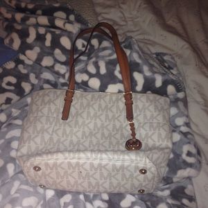 White mk bag