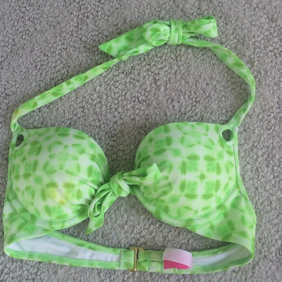 Victoria secret green top, bombshell, worn once