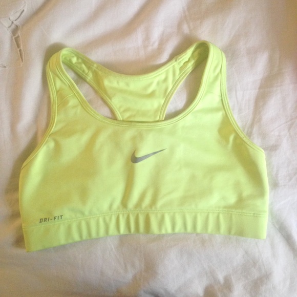 Traded ! Neon yellow sports bra