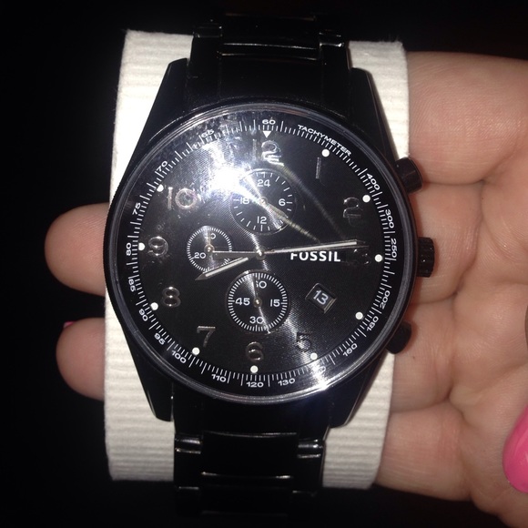 Fossil Other - Men's black fossil watch