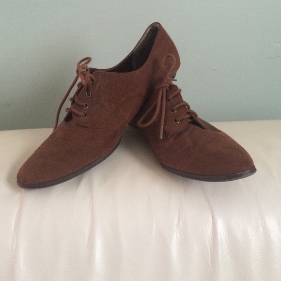 Brown Suede Oxfords