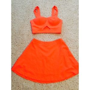 Orange two piece set