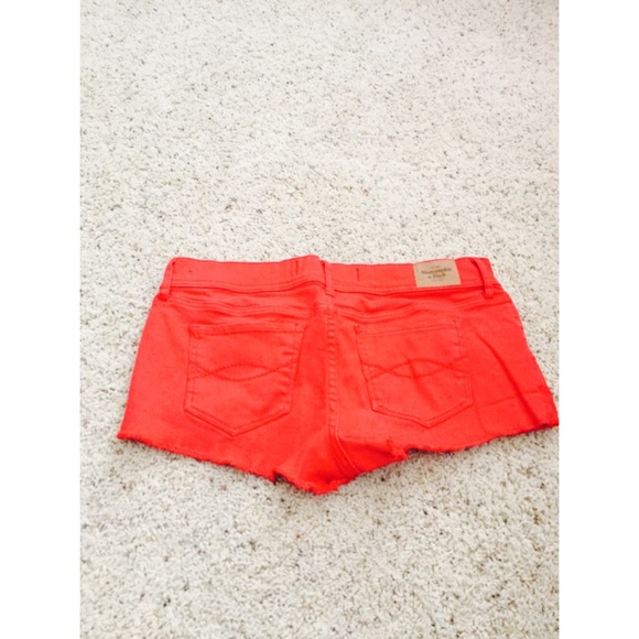 Red Abercrombie shorts - Picture 3 of 3