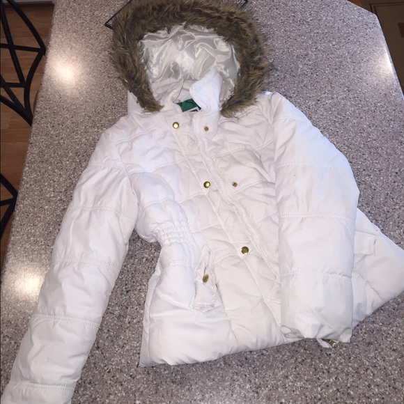 White Winter Kids Coat