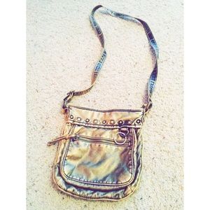 Side bag tan and brown