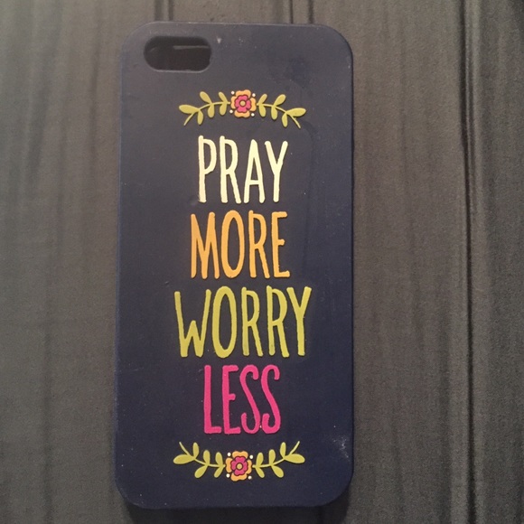 Pray more worry less iPhone 5 case