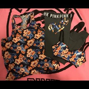 VS PINK Tropical Print Bundle