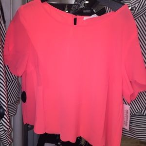 Bright coral top
