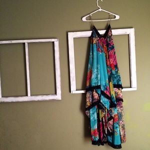 Floral Multicolor Long Maxi Dress