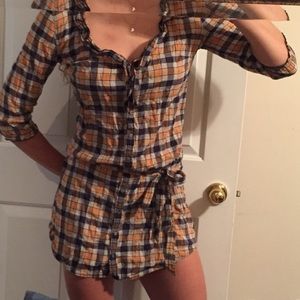 Hollister plaid dress/shirt