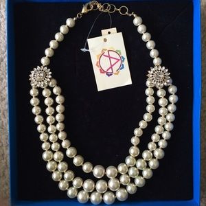 Amrita Singh Triple Strand Pearl Necklace