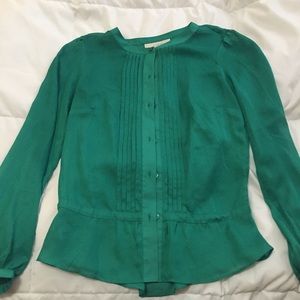 LOFT green top size xsmall