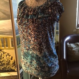 Stretchy, off the shoulder top.