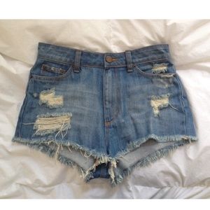 BDG high waisted jean shorts