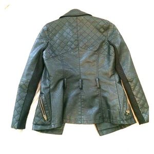 River Island black moto jacket, size UK 6, Eur 32