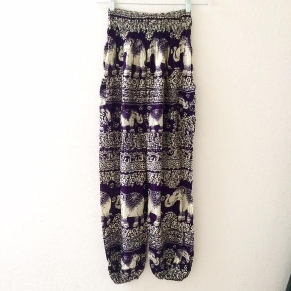 Elephant Harem Pants - Purple - Picture 3 of 4