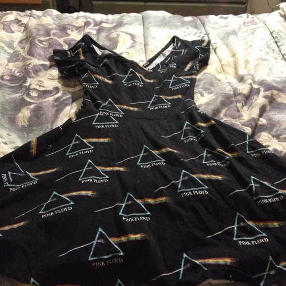 A pink Floyd skater dress