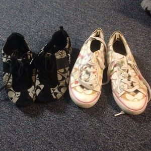 Coach sneakers size 6 worn