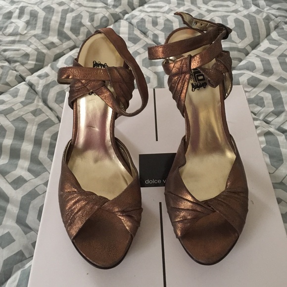 Metallic sandals