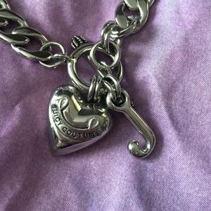Juicy couture silver chunky necklace