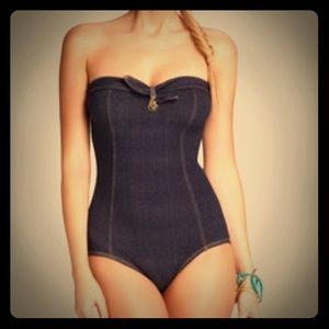 RETRO! JUICY COUTURE denim swimsuit WITH TAGS!