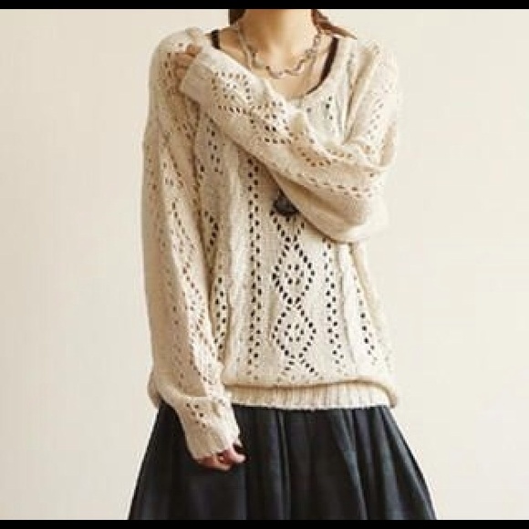 Cute Yesstyle open knit oversized sweater
